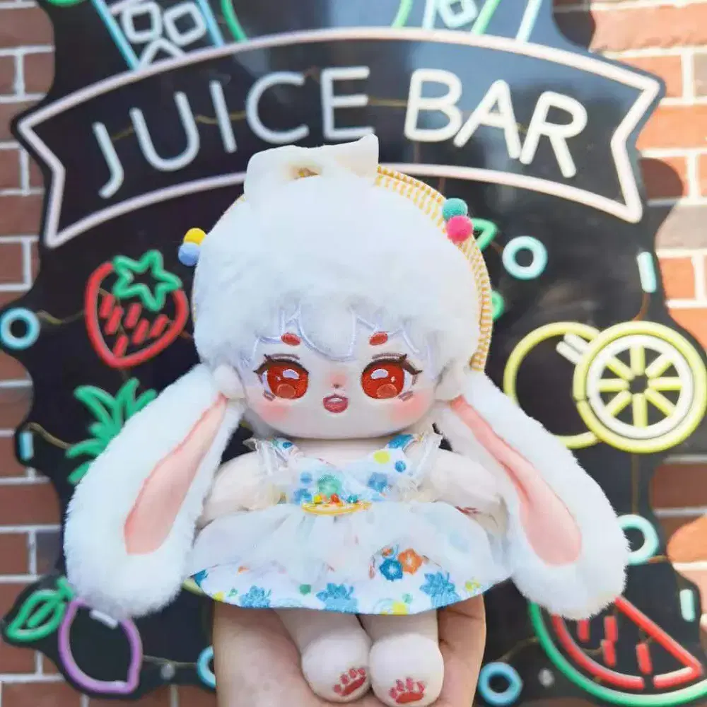 20cm Non-attribute Cotton Doll Clothes Bunny Ears Doll