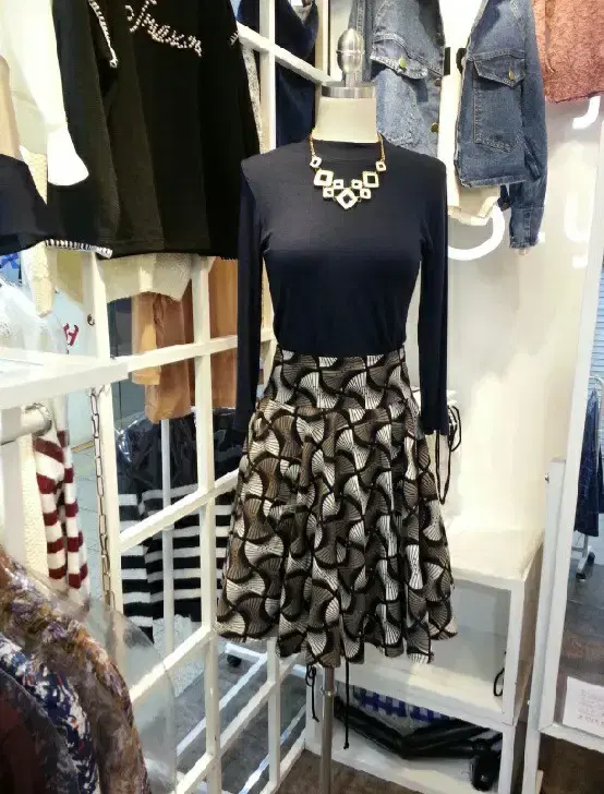 patterned skirt