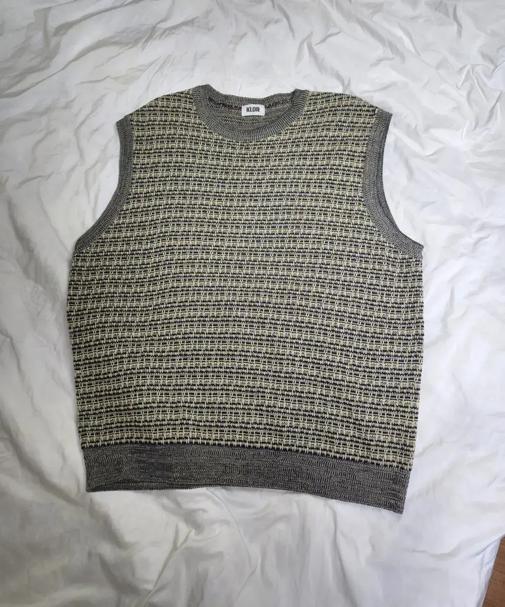 Clare Knit Vest Mixed Black