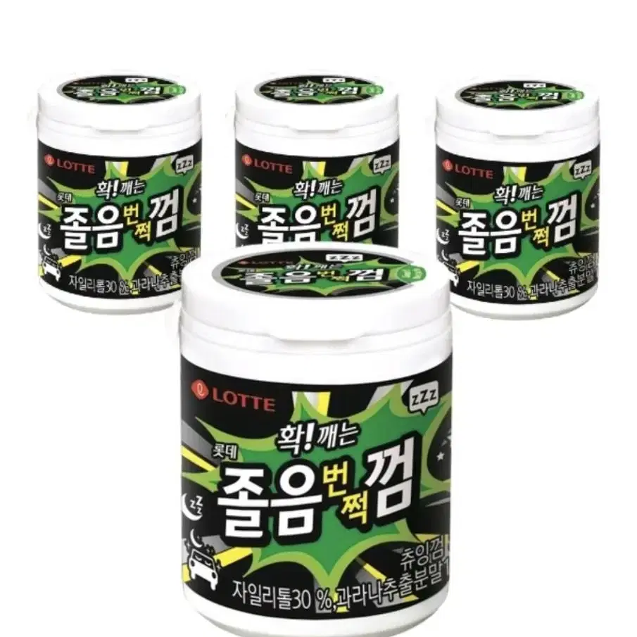 롯데제과 졸음번쩍껌 87g 4개 무료배송 껌 졸음껌 졸음방지껌