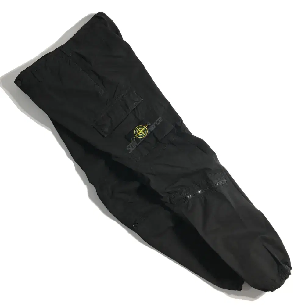 Stone Island Old Effect Cargo String Pants Black