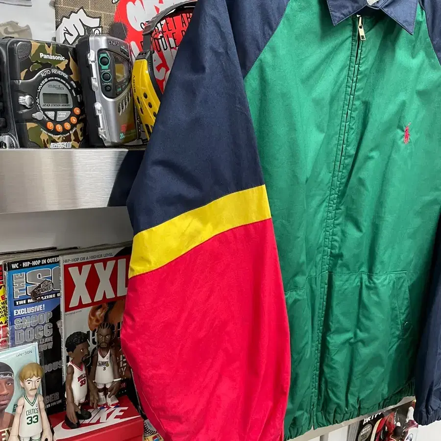 폴로 빈티지 90's polo color block jacket