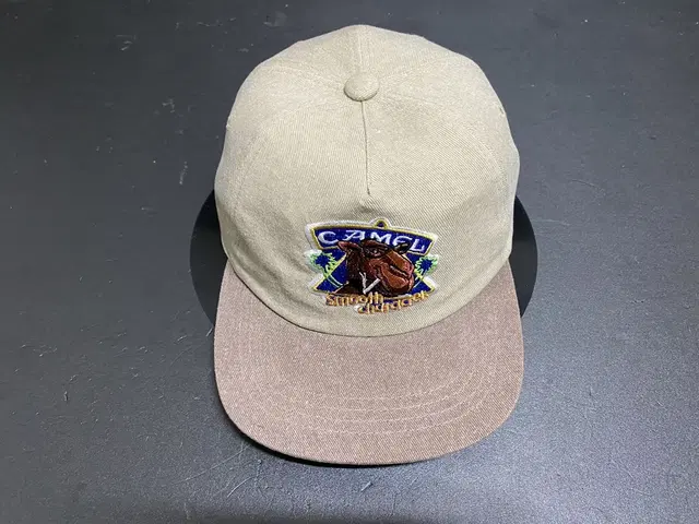 page one x camel vintage cap