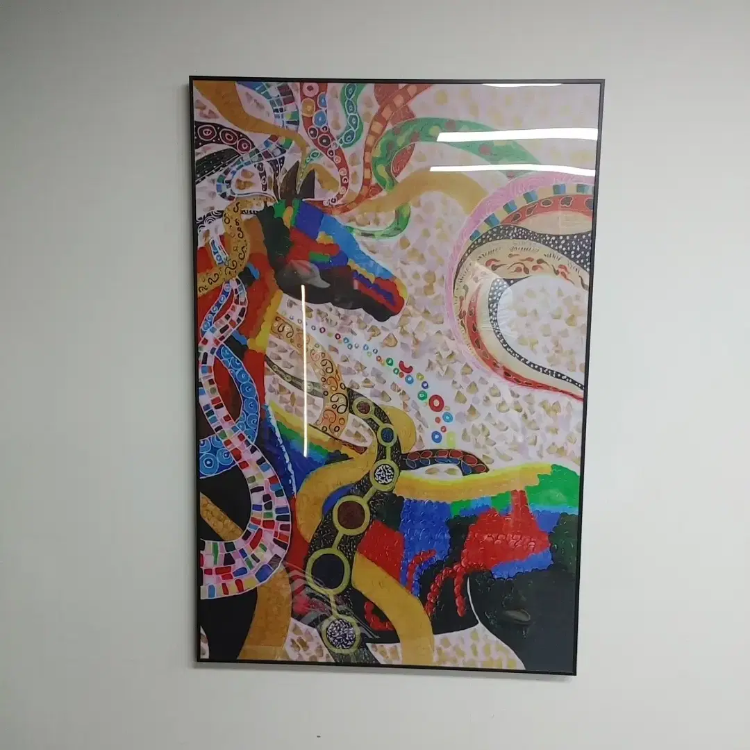 90*60cm 팝아트그림 일러스트그림 대형액자 카페 샵 인테리어 거실액자