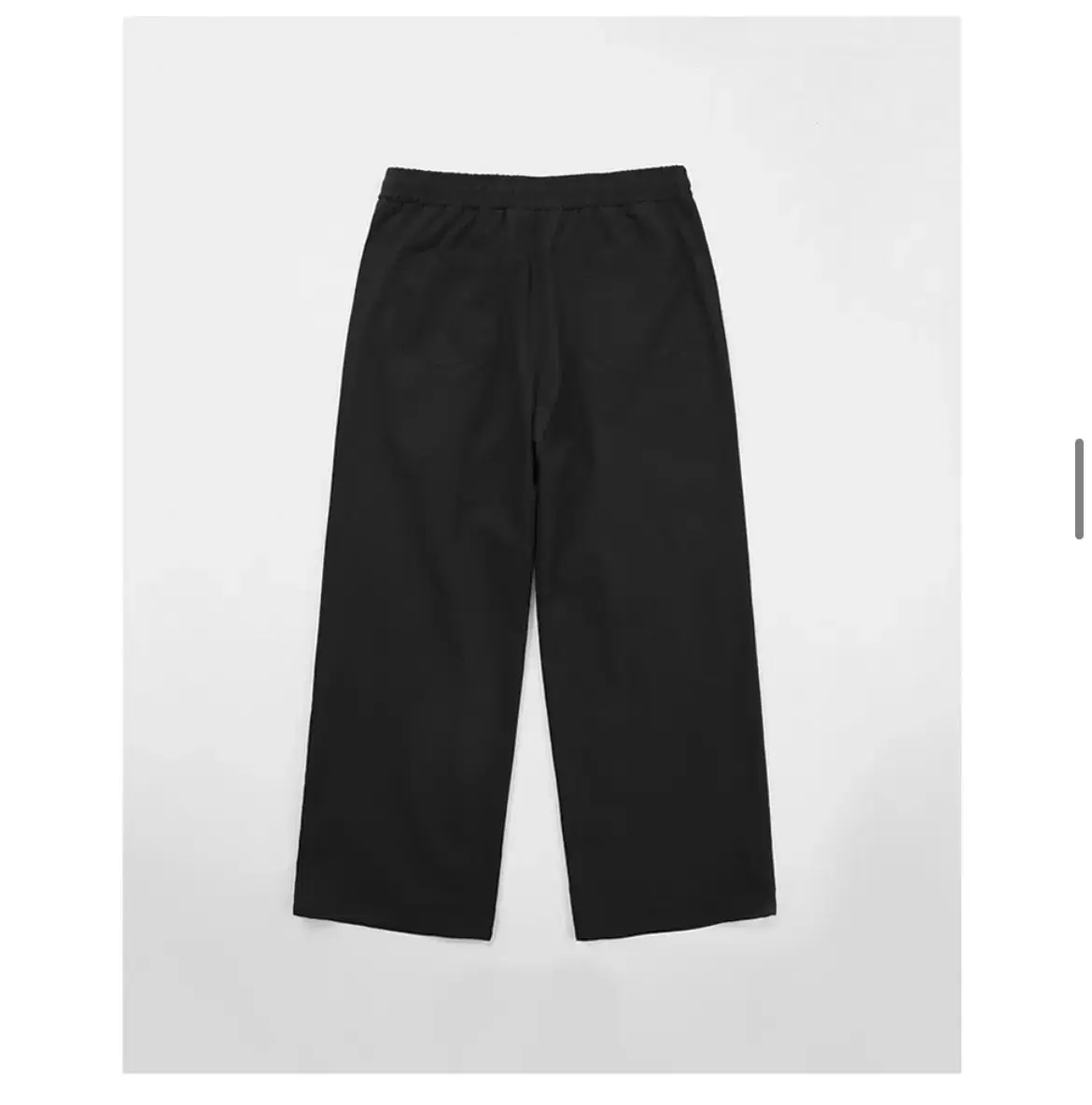 Shirtless wide-leg linen pants