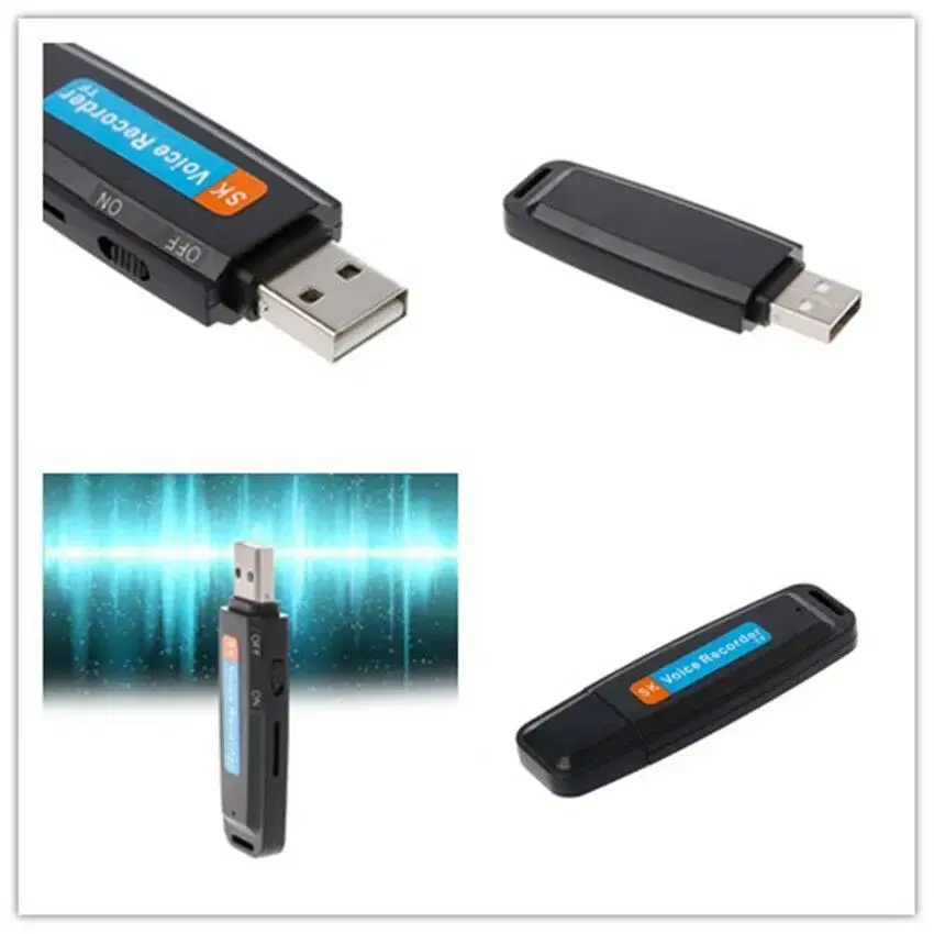 NEW 검정 USB 메모리 미니 녹음기 보급형 디지털 특수 휴대용