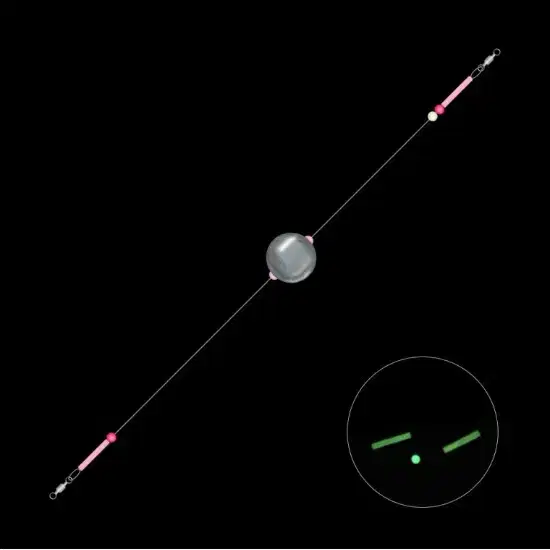 원투채비 10개 유동 봉돌 야광 초원투 구멍추 낚시 새상품