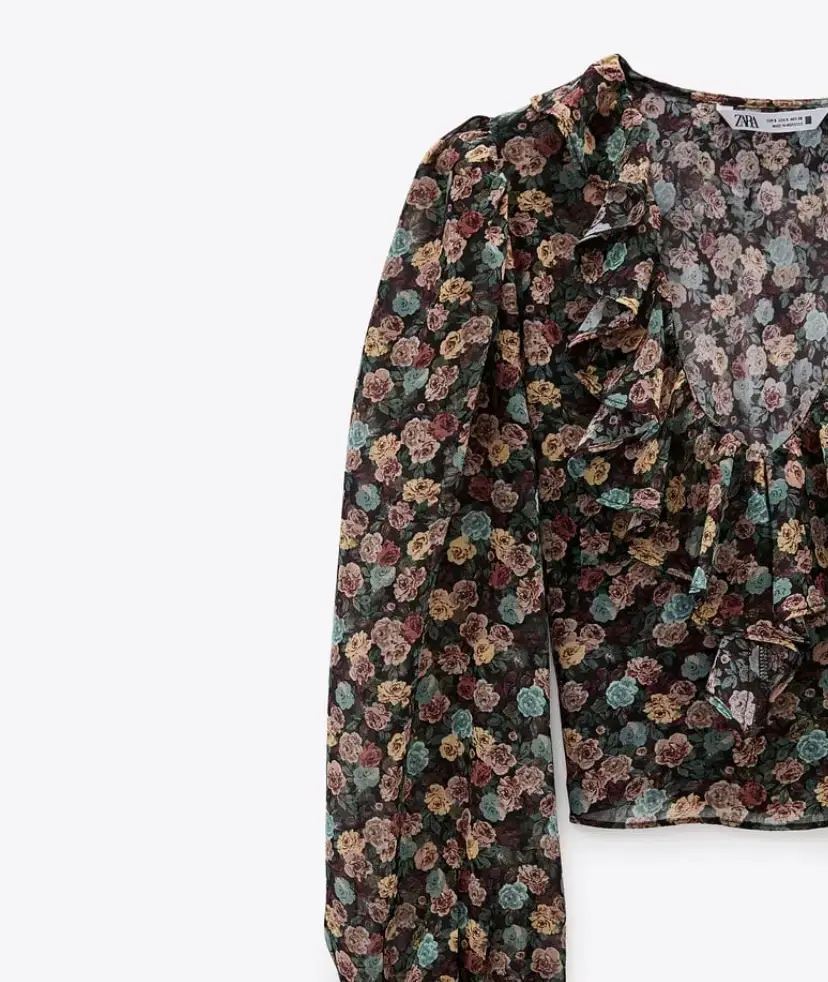 Zara Flower Pattern Top / New product, shipping included