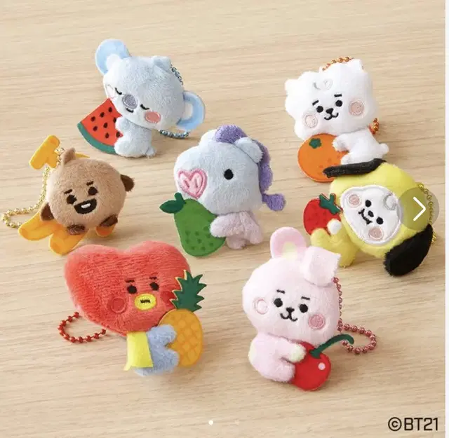 bt21 일본과일마스코트키체인-바로배송