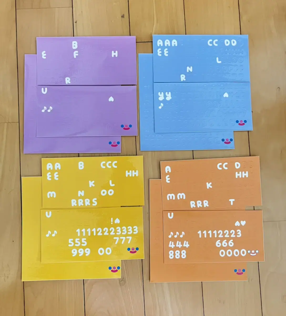 4 Recorder Factory Alphanumeric Stickers