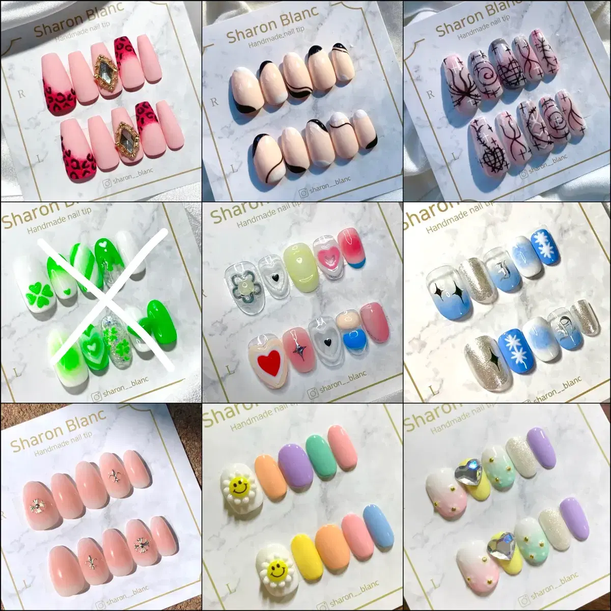 주문제작 네일팁 /(14가지 쉐입) /Nail TiP