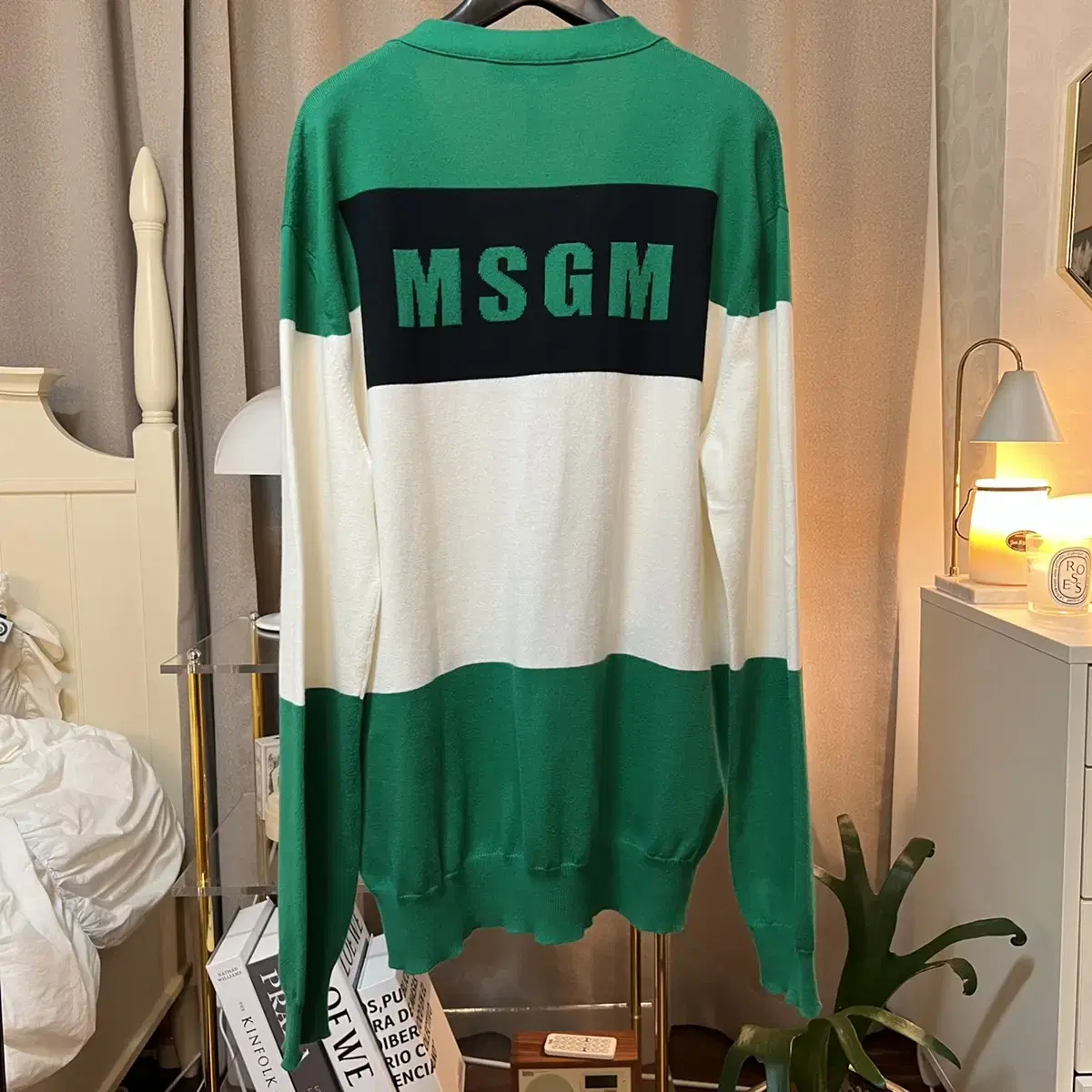 MSGM 배색가디건