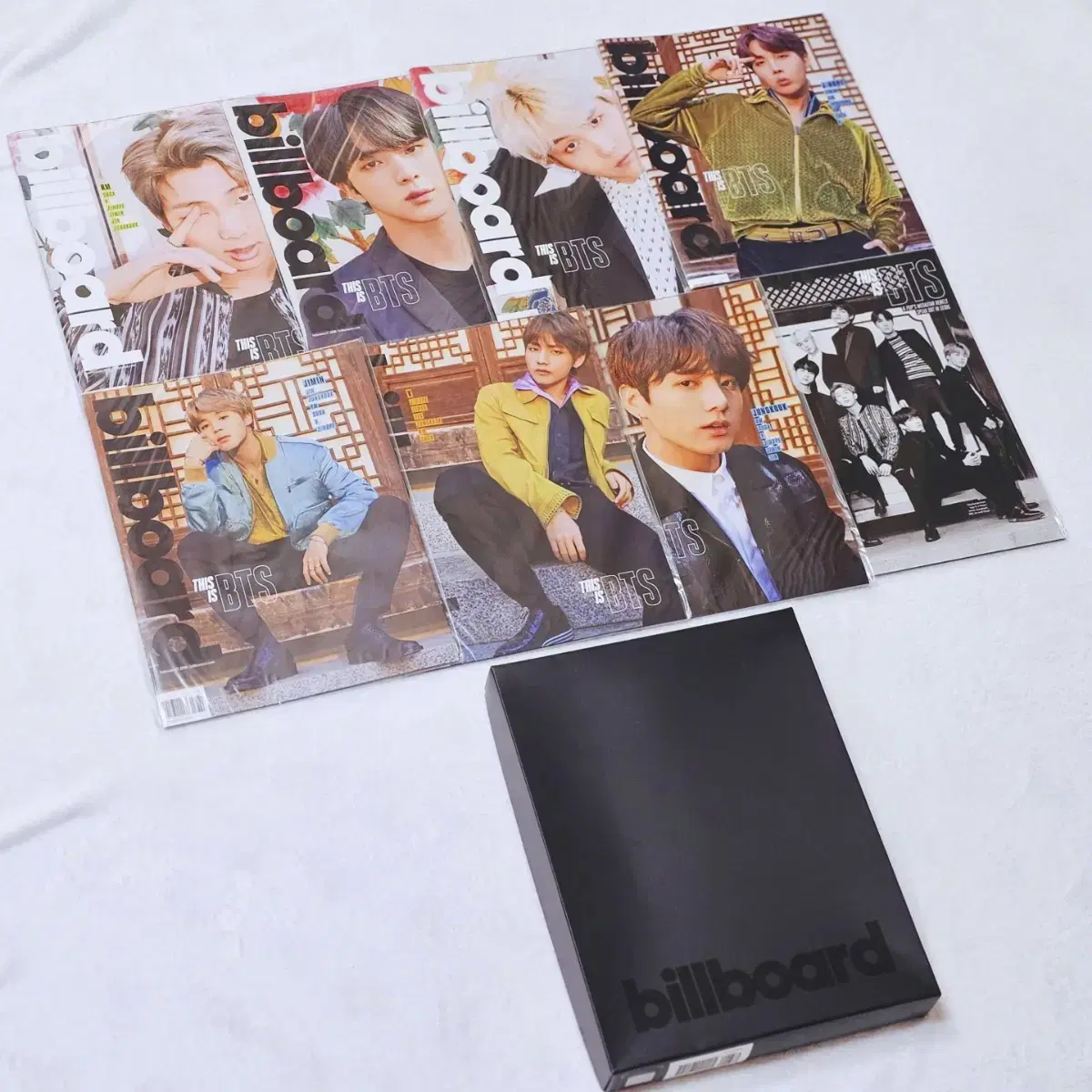 bangtanbillboardbillboard hanlimited editionboxsetmagazinemagazineposternam junseok jinyoon kiho seokjimin taehyungjungkookrm sugaj-hope v