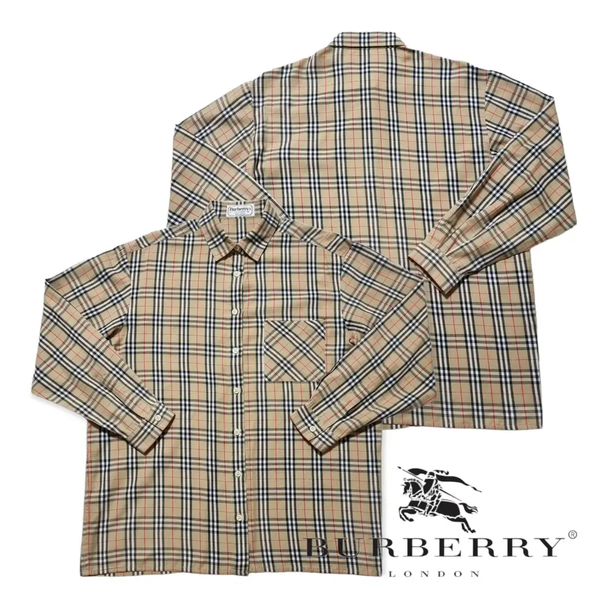 (Genuine) Burberry Shirt Burberry Nova Check Burberry Jacket Burberry Vintage Check Shirt