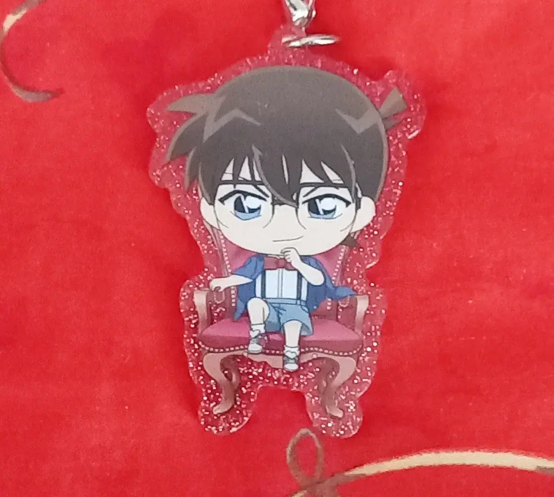 detective conan acrylic strap keyring keychain cellphone accessories