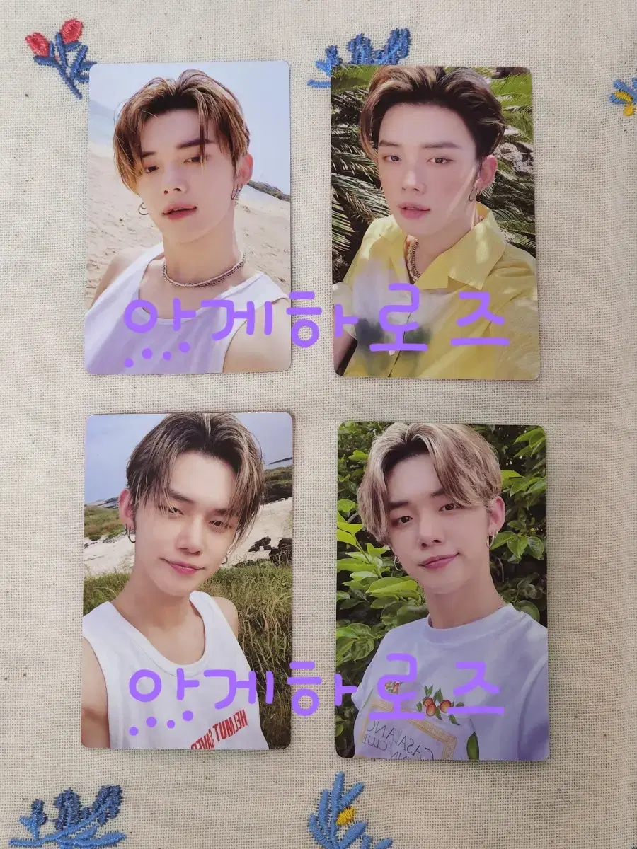 Midsummer yeonjun Sky Blue Orange Sunrise Tangerine photocard De Ball Bulk