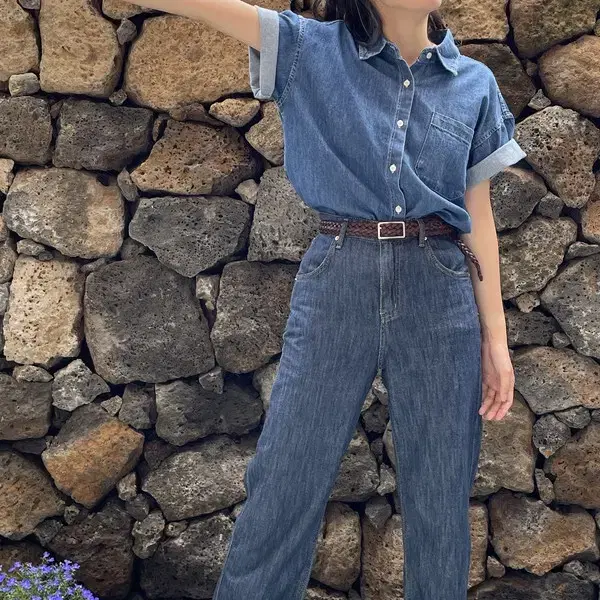 현지지 아카이브아토 데님팬츠 only middle denim