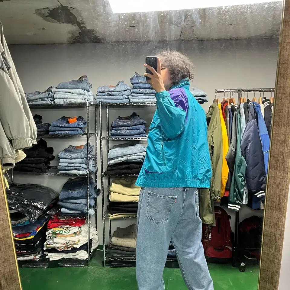 L) OLD COLUMBIA MULTI COLOR JACKET