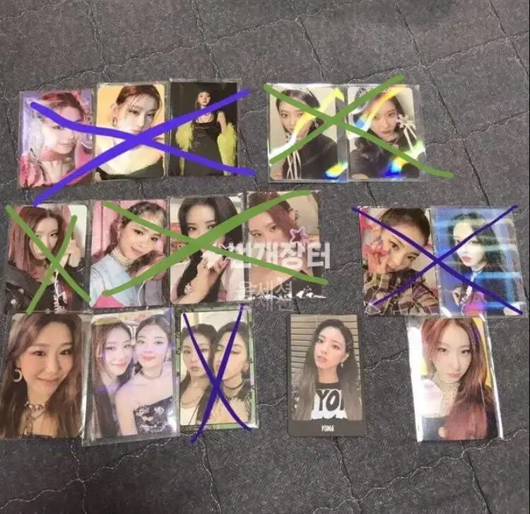 itzy photocard ryujin yeji yuna chaeryeong lia photocard