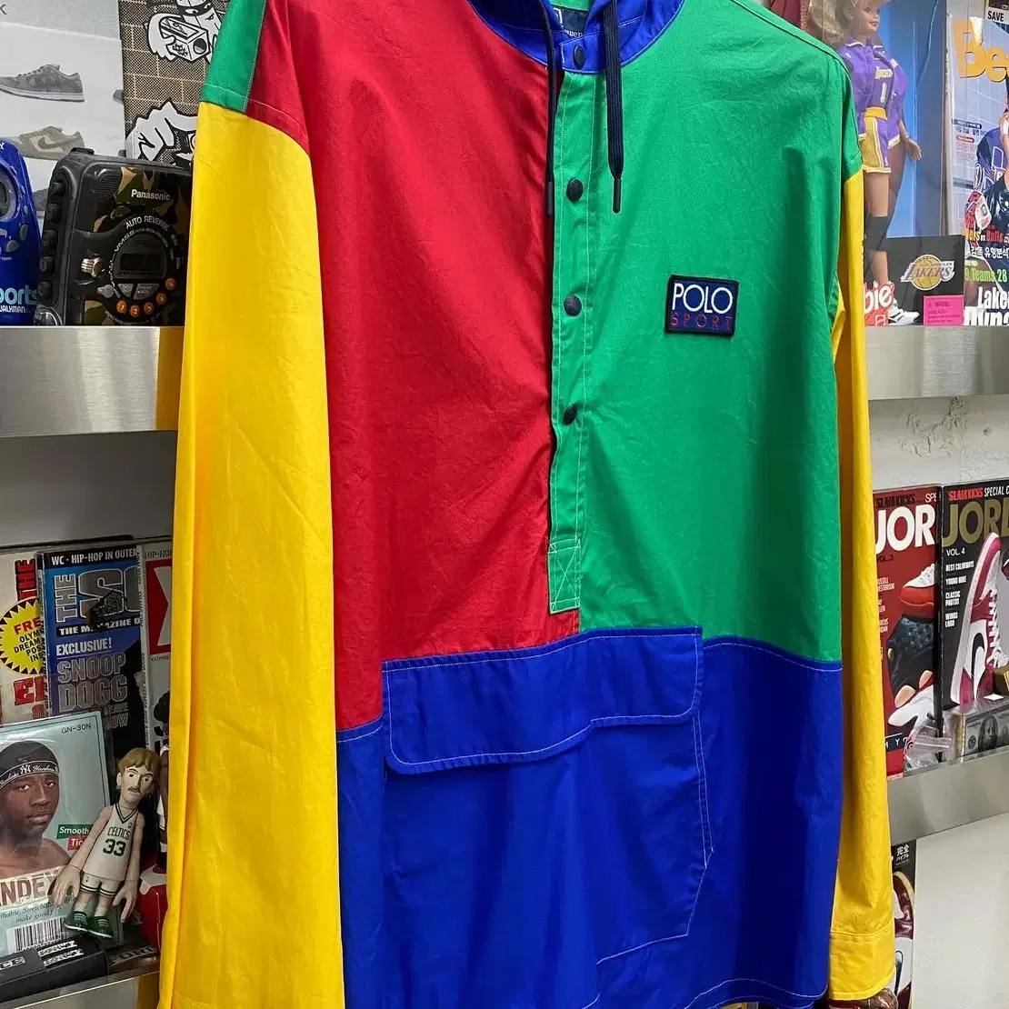 폴로스포츠 polo sport 컬러블락 아노락