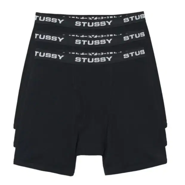 [L]스투시 박서 브리프 stussy boxer briefs 블랙 3팩