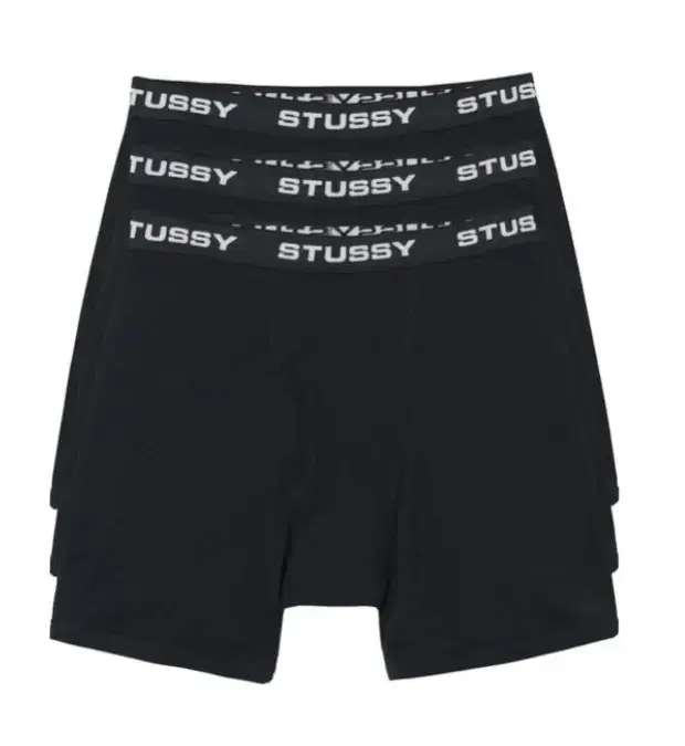 [L]스투시 박서 브리프 stussy boxer briefs 블랙 3팩