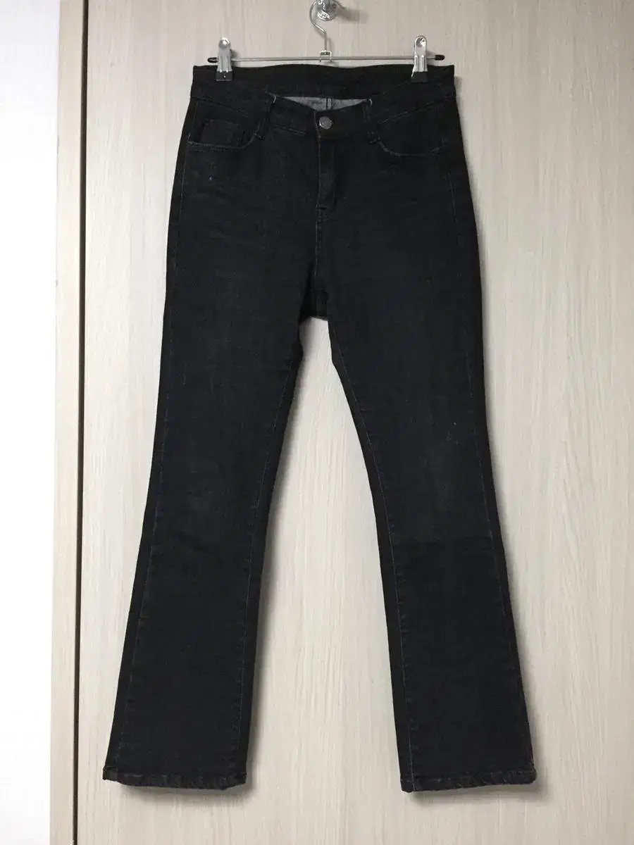 *Nearly New* Black Denim Trousers with Back Fraying