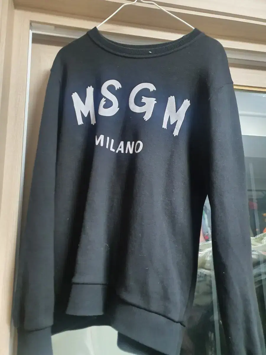 여성 기모 맨투맨 티셔츠 MSGM