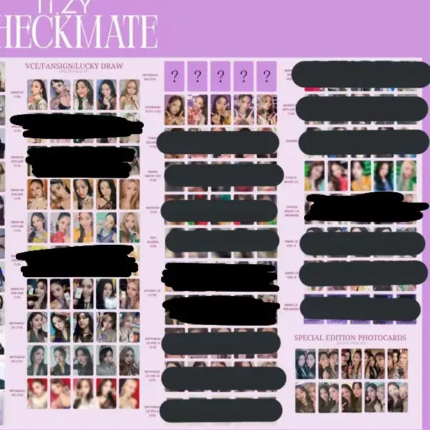 ITZY checkmate photocards benefits