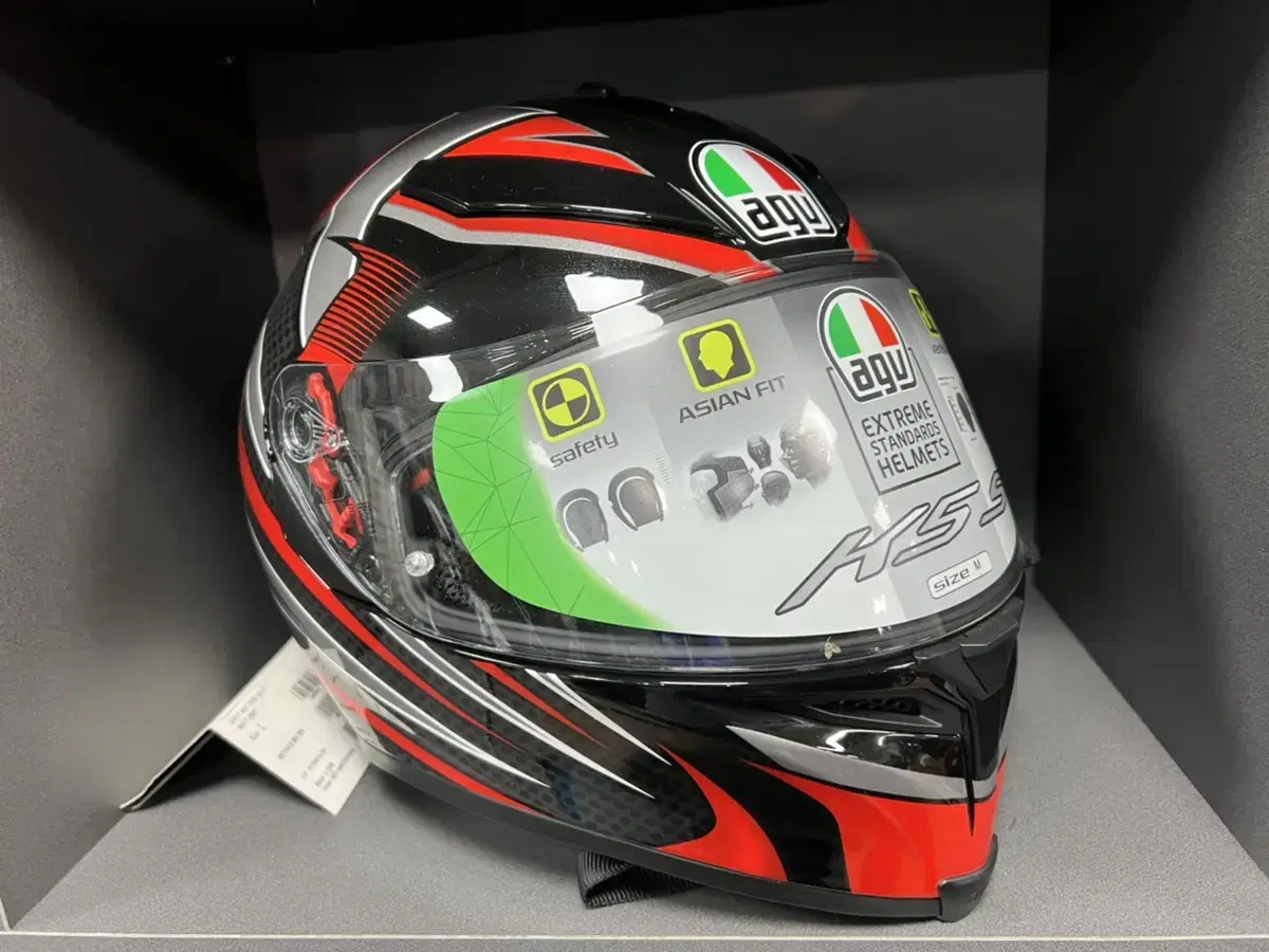 AGV K-5 SV HURRICANE BLACK RED  사이즈M