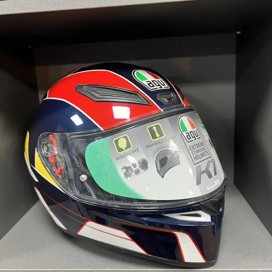 AGV K-1 PITLANE BLUE/RED/YELLOW  사이즈L