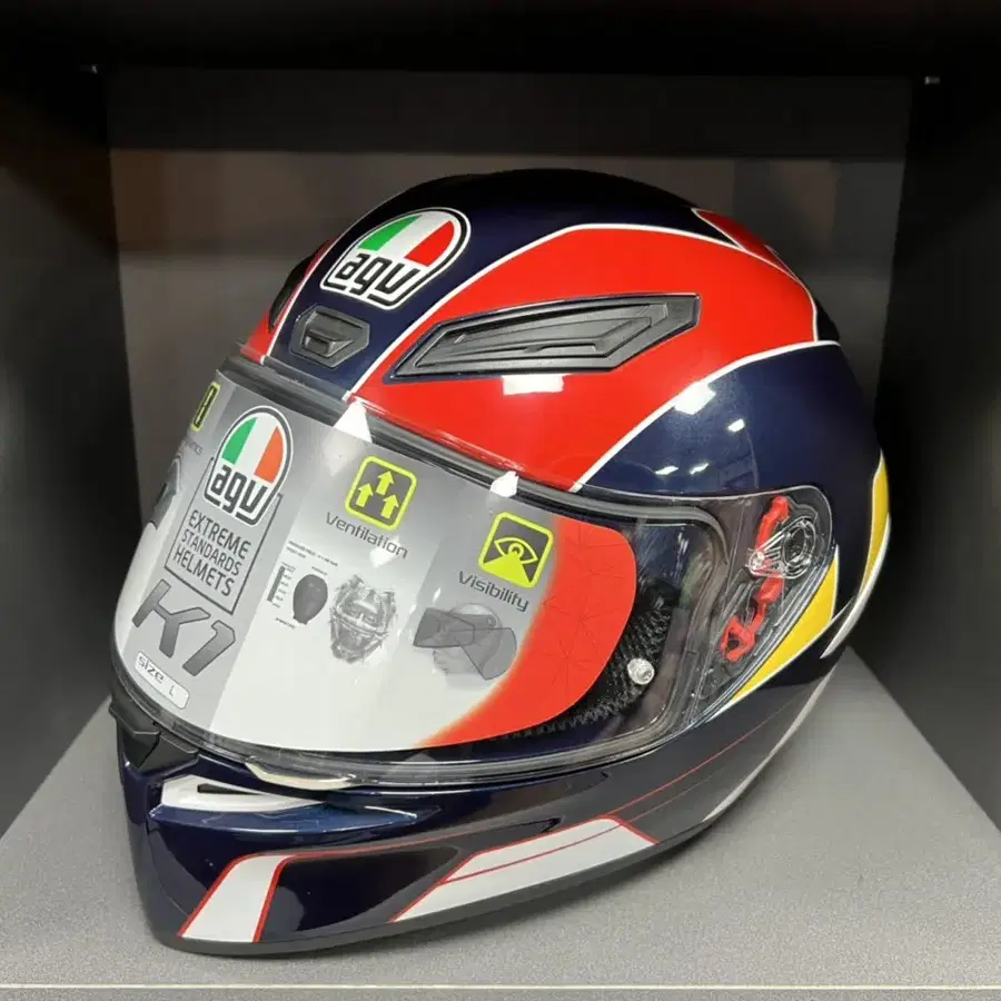 AGV K-1 PITLANE BLUE/RED/YELLOW  사이즈L