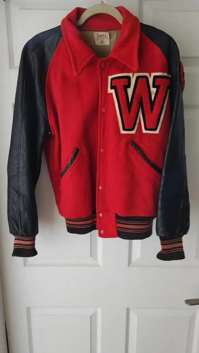 60's holit leather varsity jacket varsity jacket