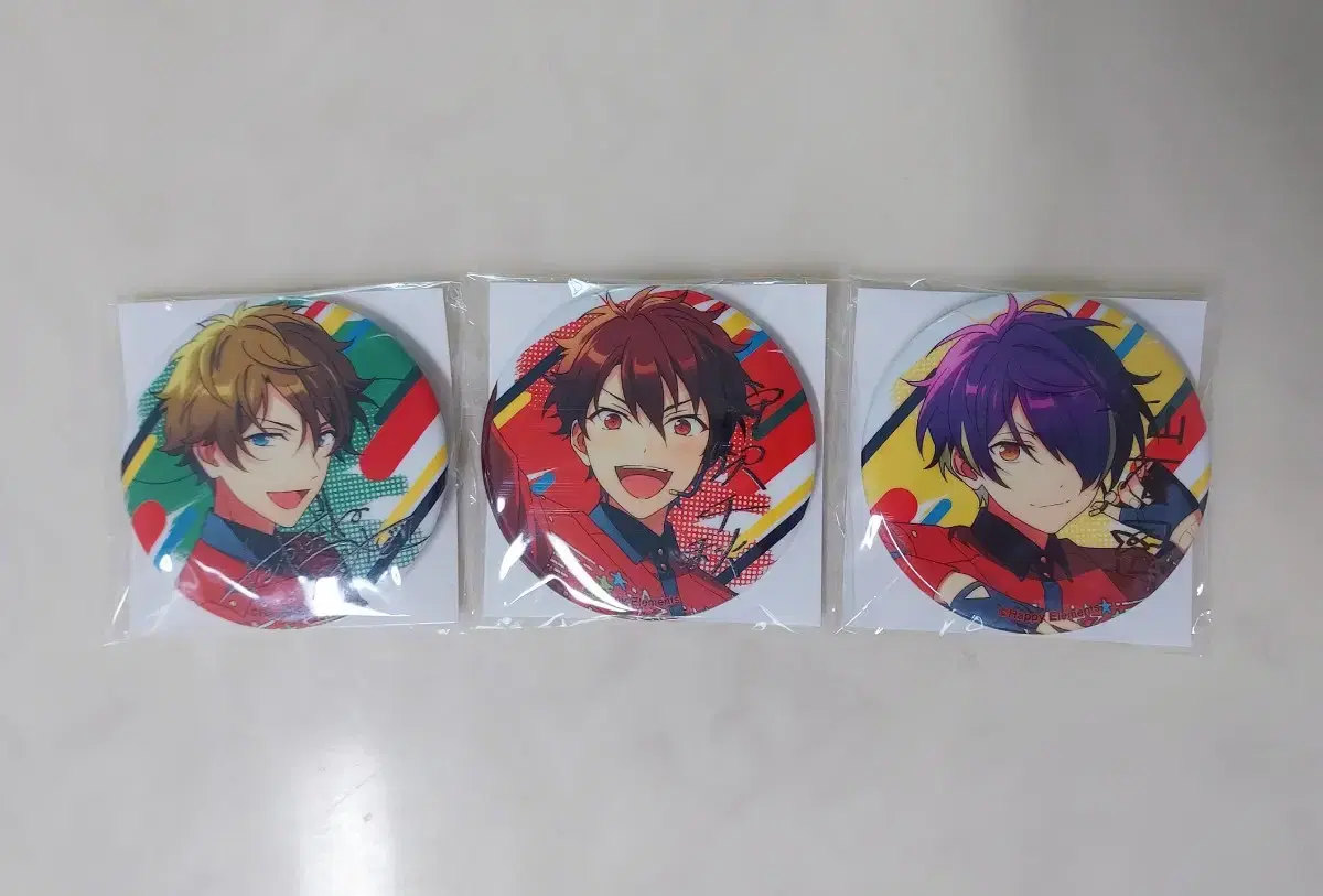 Individual) Anstar Midstar 6th Anniversary Can Badge Chiaki Midori Shinobu Meteor Squadron