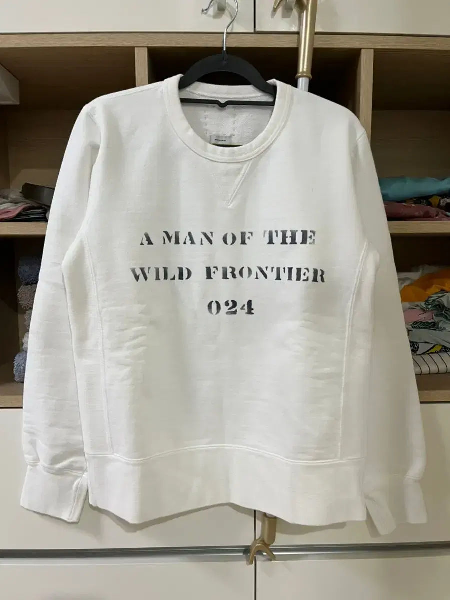 비즈빔 visvim STENCIL VNTG CREW L/S 2size