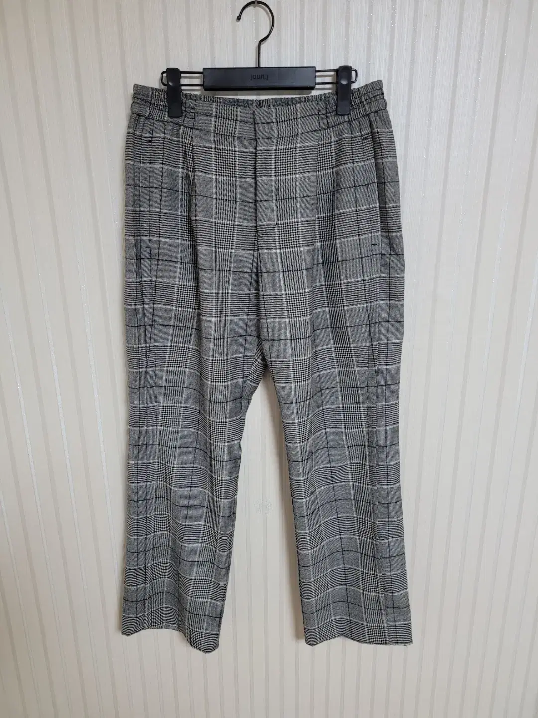 Junge Gray Check Pants 46 220913