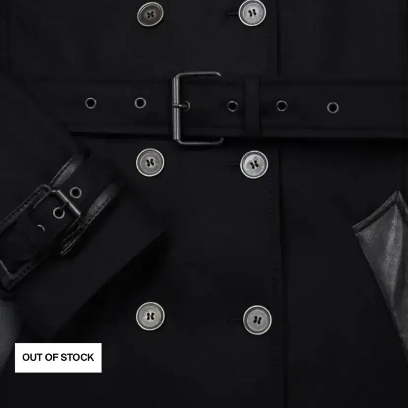 택부착 새상품/ the kooples 더쿠플스 트렌치코트