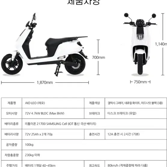 전기 오토바이 스쿠터 정부지원금