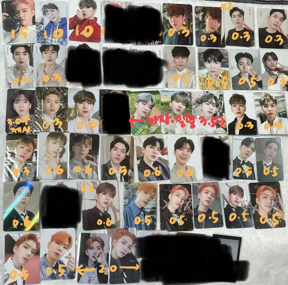 Monsta x photocard WTS