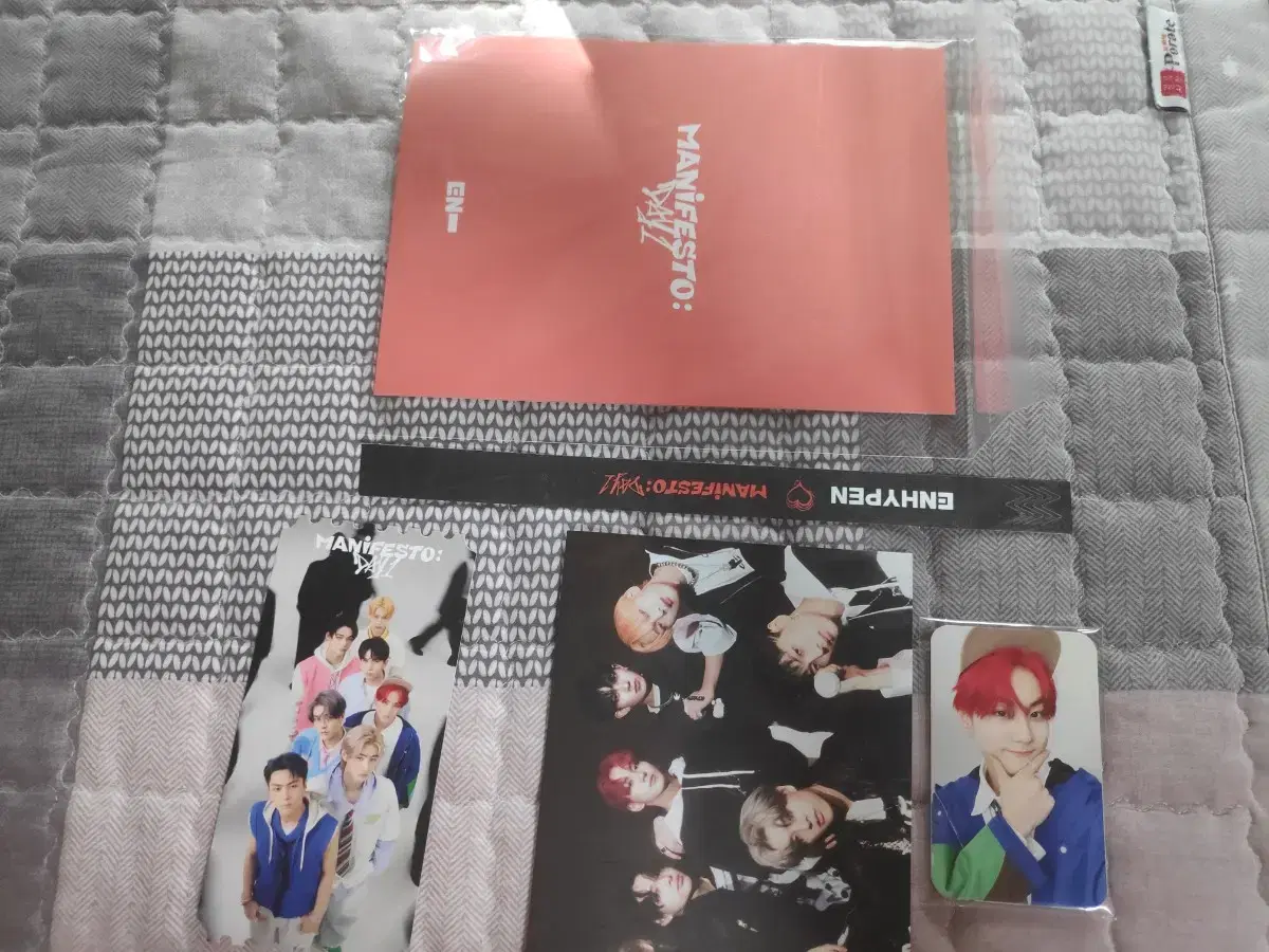 enhypen manifesto manifesto day1 broadcast photocard set wts