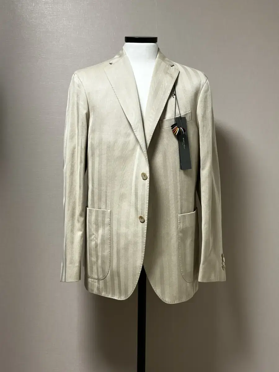 [New, 50R] Bolioli Cotton Blazer