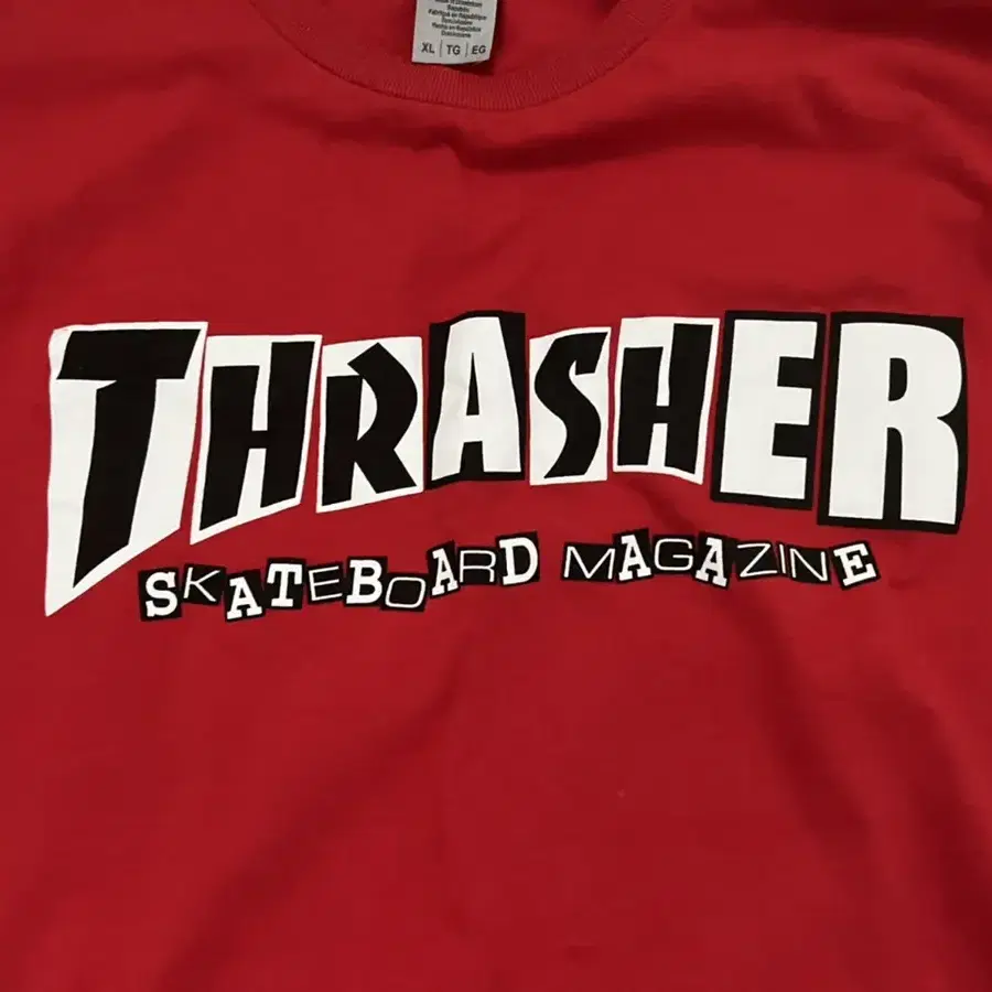 트래셔 Thrasher X 베이커 Baker 콜라보 티셔츠 정품 XL