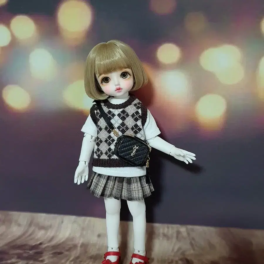 bjd 1/6사이즈 니트조끼(usd,파올라레이나,큐베이비,브라이스등