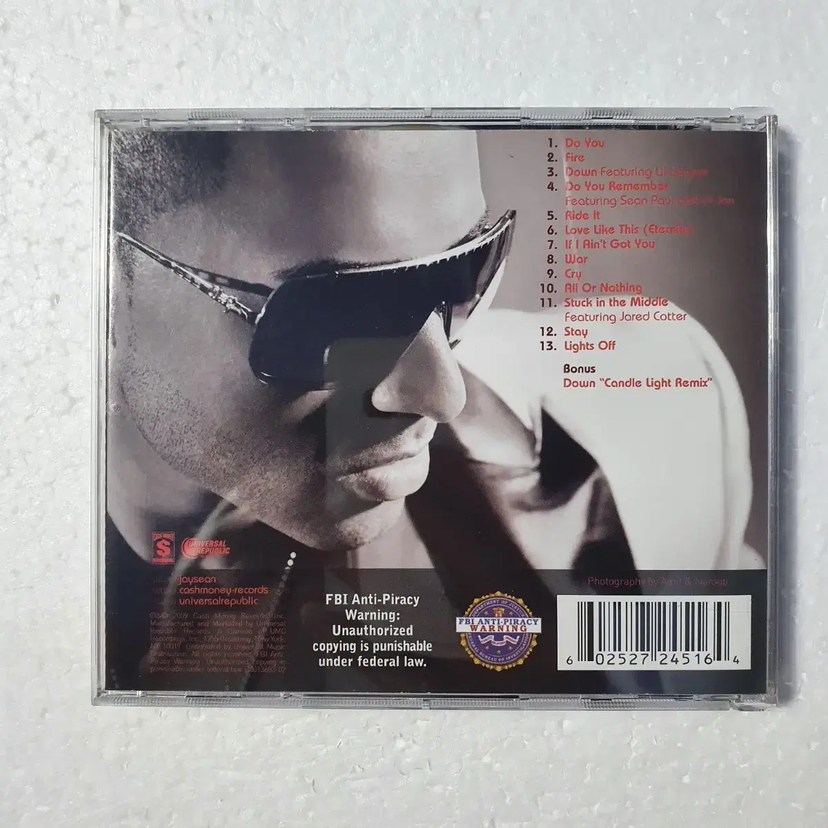 Jay Sean All Or Nothing CD 중고