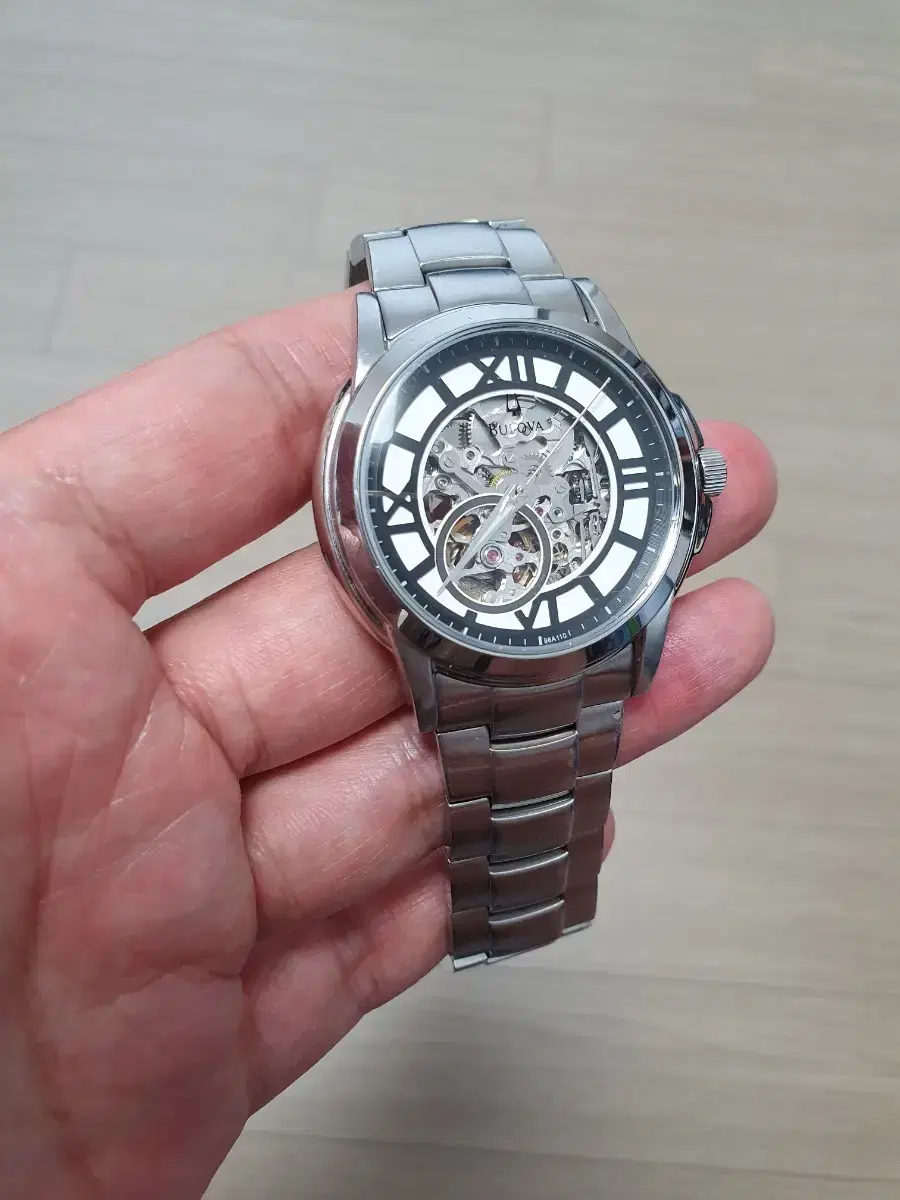 부로바 스켈레톤 오토메틱 시계 Bulova Skeleton 96A110