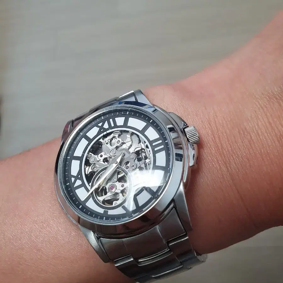 부로바 스켈레톤 오토메틱 시계 Bulova Skeleton 96A110