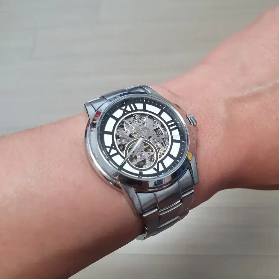 부로바 스켈레톤 오토메틱 시계 Bulova Skeleton 96A110