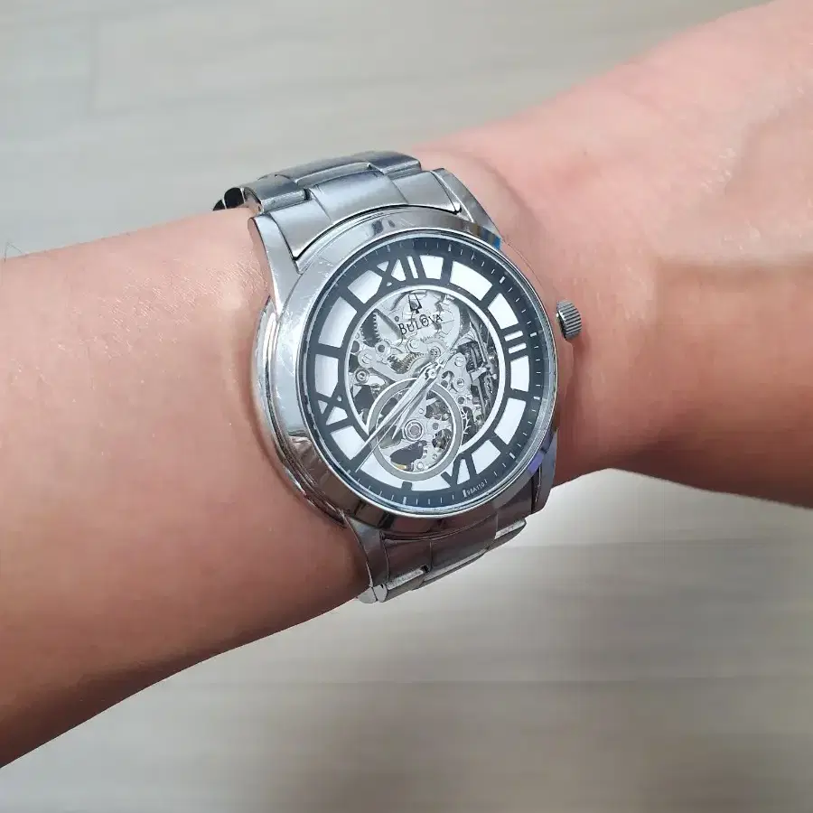 부로바 스켈레톤 오토메틱 시계 Bulova Skeleton 96A110