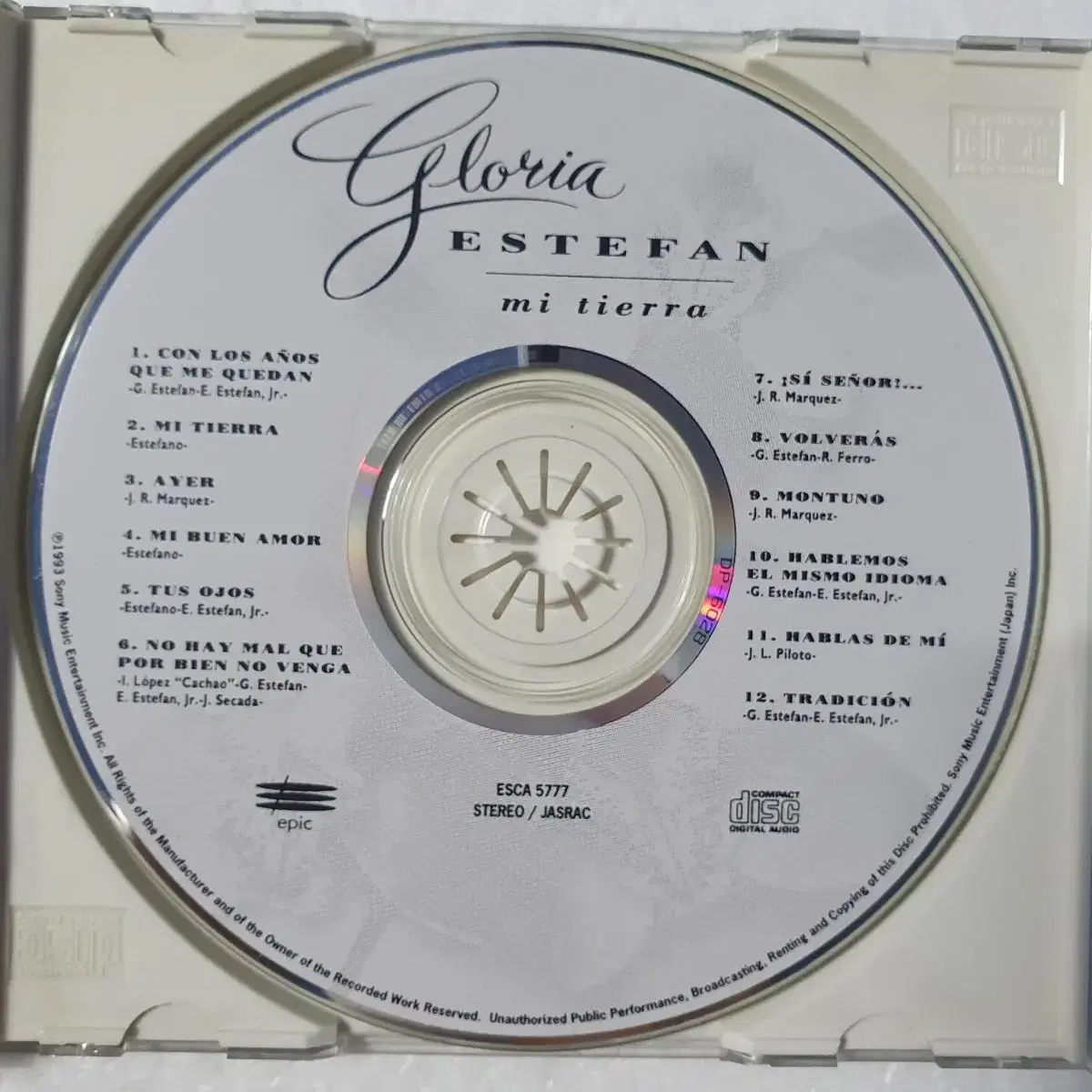 글로리아 에스테판 Gloria Estefan mi tierra CD 중고