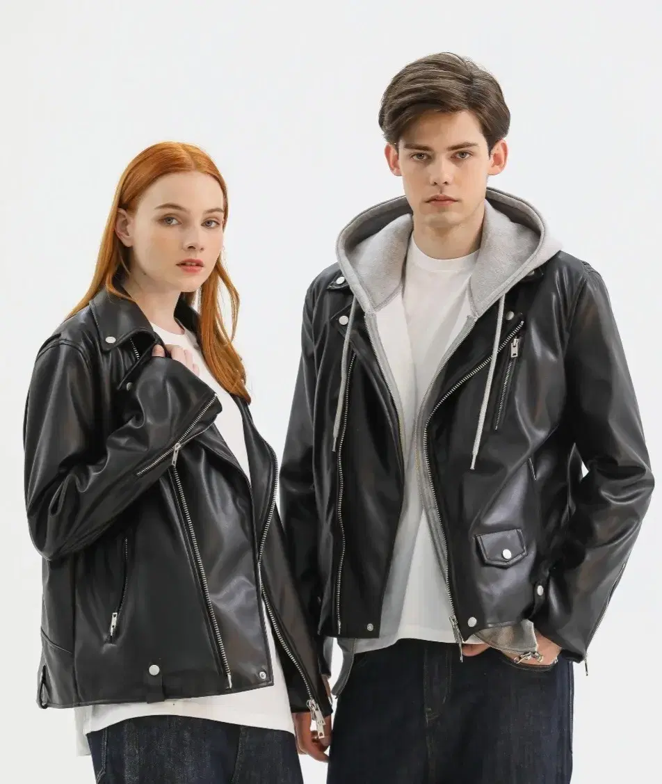 New Arrivals Unisex Leather Rider Jacket